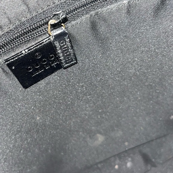 Vintage Gucci Jackie O Monogrammed Canvas and Leather Hobo Shoulder Bag - Picture 4 of 6